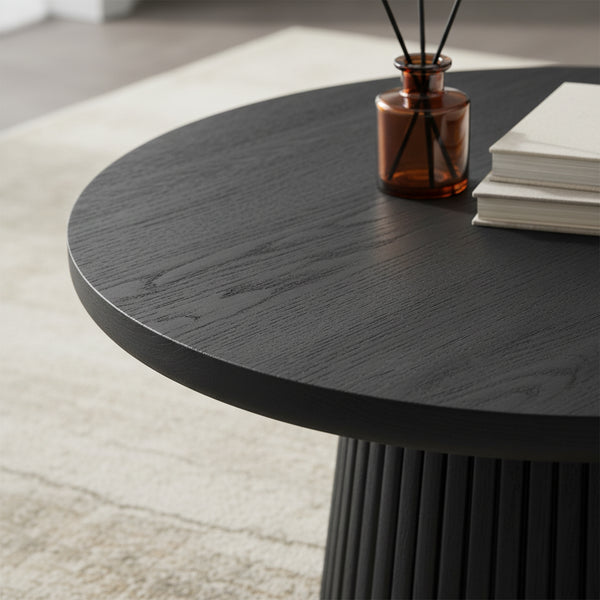 Agnus Coffee And Side Table, Set of 3 - Black