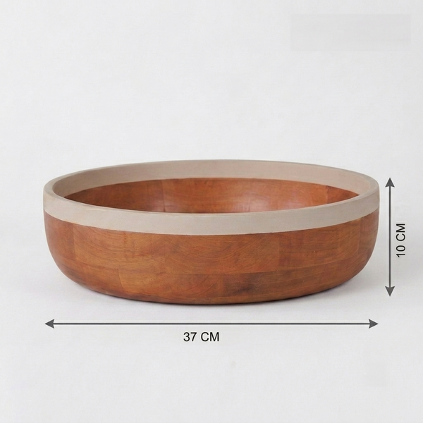 Orbis Wooden Serving Bowl, Small - Natural