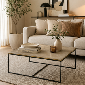 Serra Coffee Table - Black & Gold