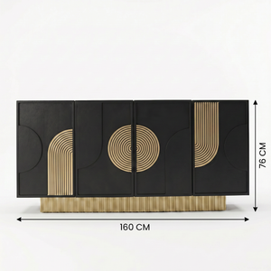 Blair Sideboard - Black & Gold