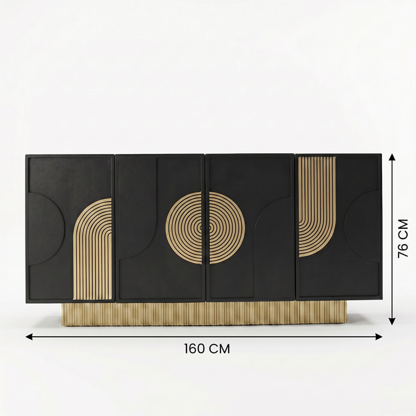 Blair Sideboard - Black & Gold