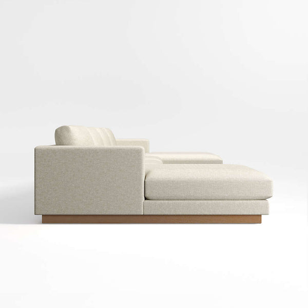 Tidal Double Chaise Fabric Sectional Sofa  Luxury Seating by Cotton Home - Cotton Home