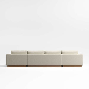 Tidal Double Chaise Fabric Sectional Sofa  Luxury Seating by Cotton Home - Cotton Home