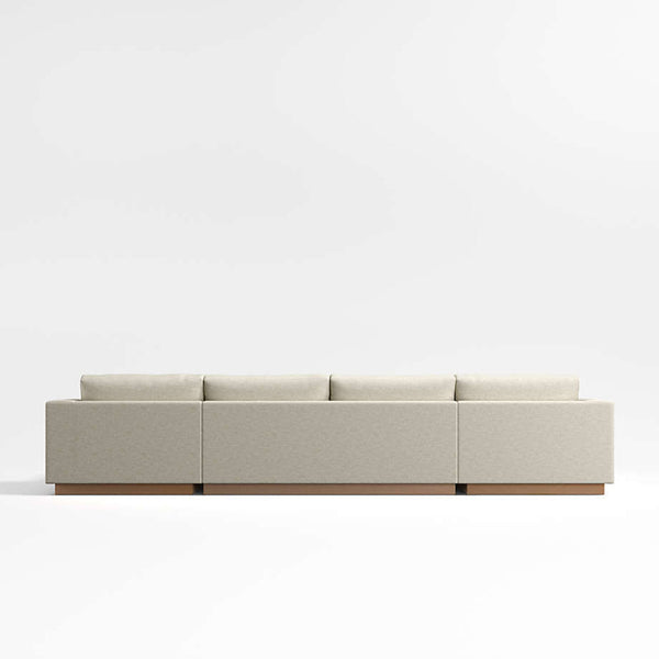 Tidal Double Chaise Fabric Sectional Sofa  Luxury Seating by Cotton Home - Cotton Home