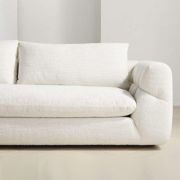 Italian Pearl Design 2-Seater Sofa â€“ Elegant Pearl Fabric Upholstery, Premium Comfort & Style - Cotton Home