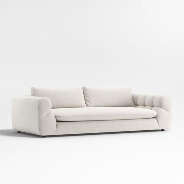 Italian Pearl Design 2-Seater Sofa â€“ Elegant Pearl Fabric Upholstery, Premium Comfort & Style - Cotton Home