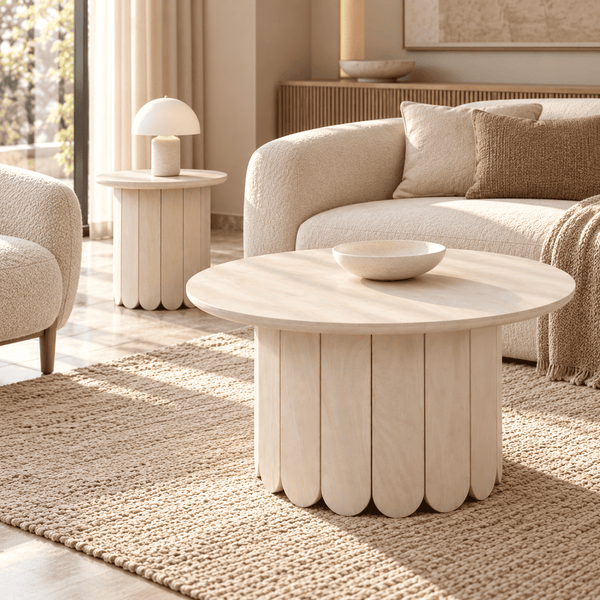 Olan Table Set - Whitewash
