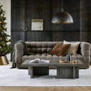 Sunny Velvet 3-Seater Tufted Sofa - 239cm Luxurious Comfort & Style - Cotton Home