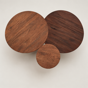 Agnus Table, Set of 3 - Walnut
