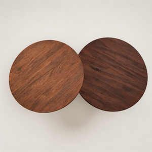 Agnus Table Set - Walnut
