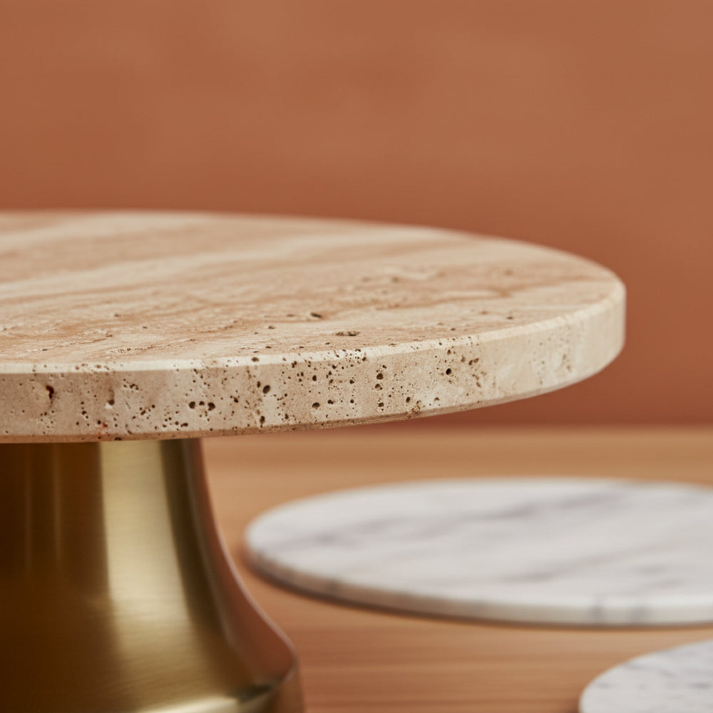 Eira Marble Cake Stand - Gold