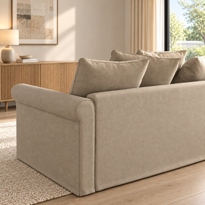 Urbanite 4 Seater Chaise Longue Fabric Sofa L126cm x W328cm x H104cm