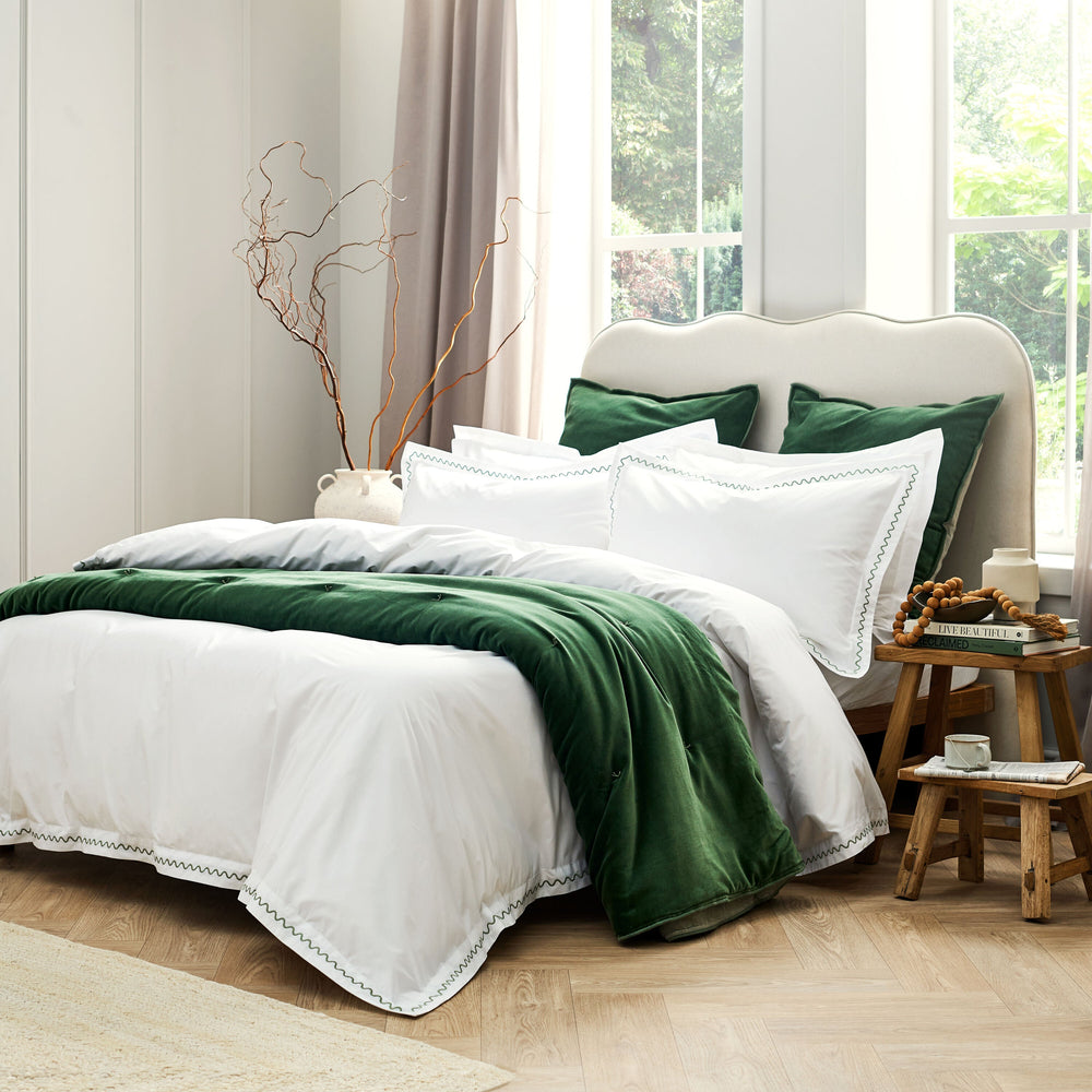 Wave Embroidery Duvet Set
