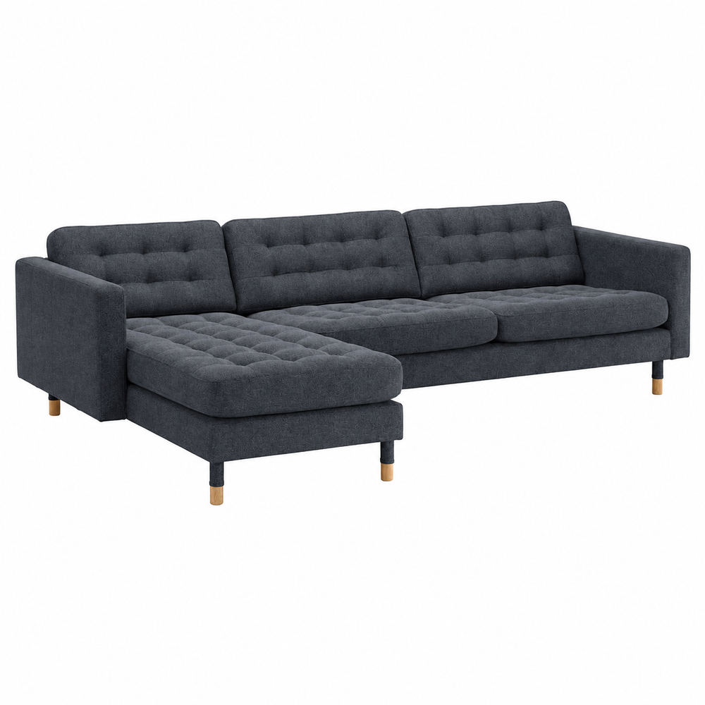 Zestoria 4 Seater Chaise Longue Sofa L158cm x W280cm x H78cm