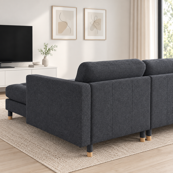 Zestoria 4 Seater Chaise Longue Sofa L158cm x W280cm x H78cm