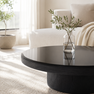 Miyo Black Glass Coffee Table