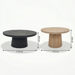 Agnus Table Set - Black & Natural