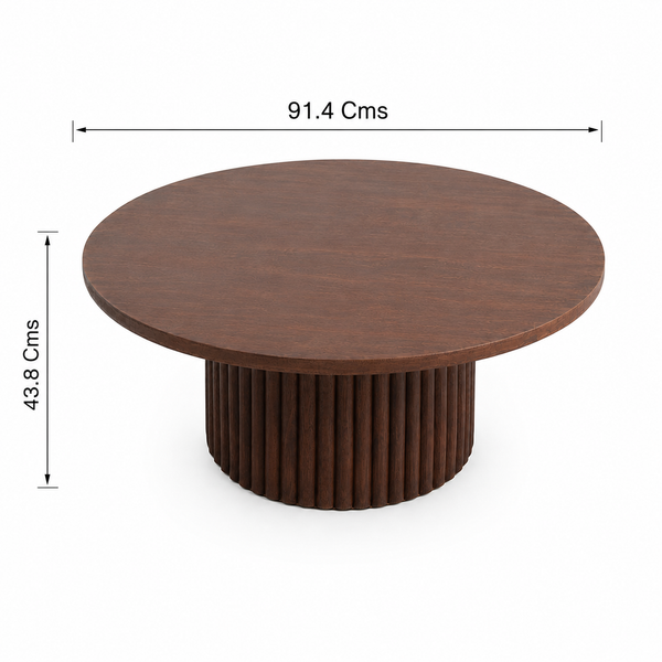 Agnus Coffee Table Set - Walnut