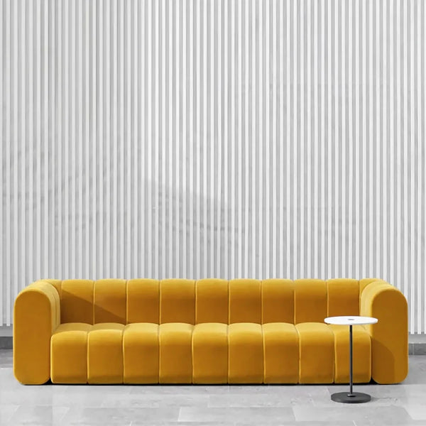 Yawalrack Modern Velvet Upholstered Sofa 3-Seater Sofa Luxury Sofa - Cottonhome.ae
