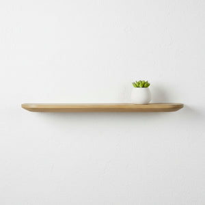 Naza Wooden Wall Shelf, Set Of 2 - White Washed