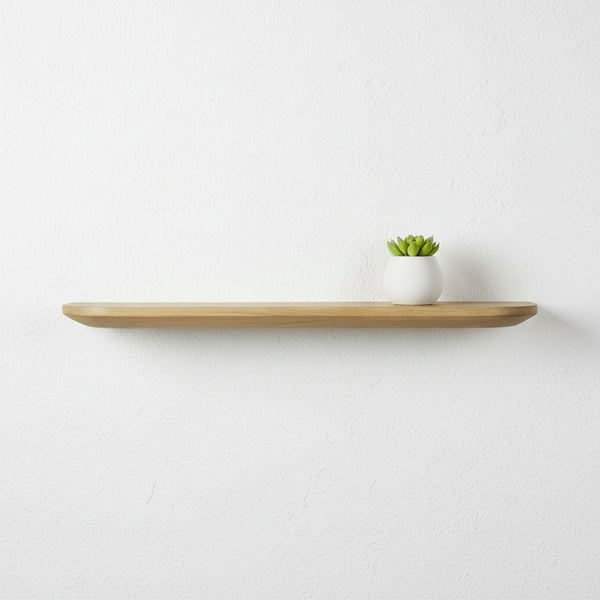 Naza Wooden Wall Shelf, Set Of 2 - White Washed
