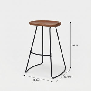 Toby Bar Stool - Walnut