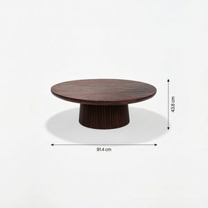 Agnus Coffee Tables, Set of 2 - Black & Walnut