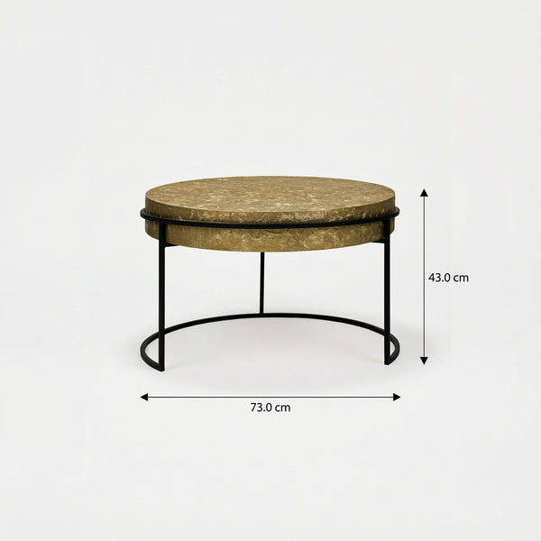 Filo Nesting Coffee Table, Set Of 2 - Gold