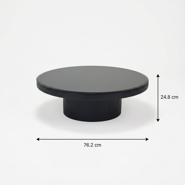 Miyo Black Glass Coffee Table