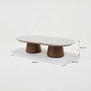 Elara Table Set With Marble Top