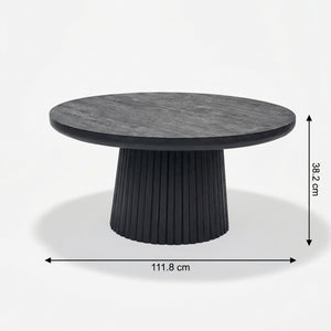 Agnus Coffee Tables, Set of 2 - Black & Walnut