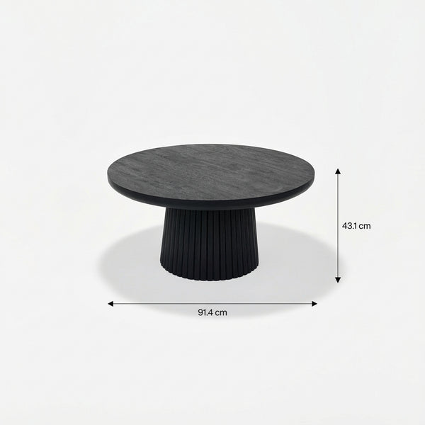 Agnus Coffee Table, Medium - Black