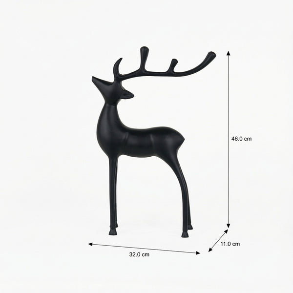 Vixen Metal Decorative Accent Reindeer Set - Black