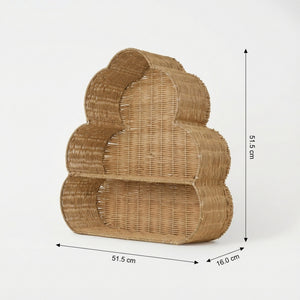 Haze 2-Tier Rattan Storage Rack - Natural