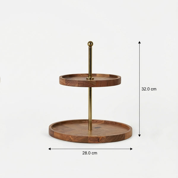 Nosh 2- tier and 3-tier Cake Stand - Natural