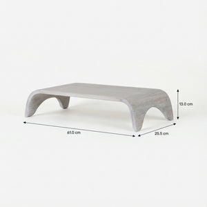Revo Wooden Laptop Stand - Whitewash