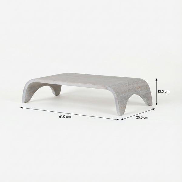 Revo Wooden Laptop Stand - Whitewash