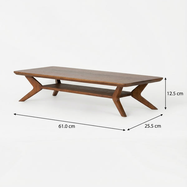 Stride Wooden Laptop Stand - Brown
