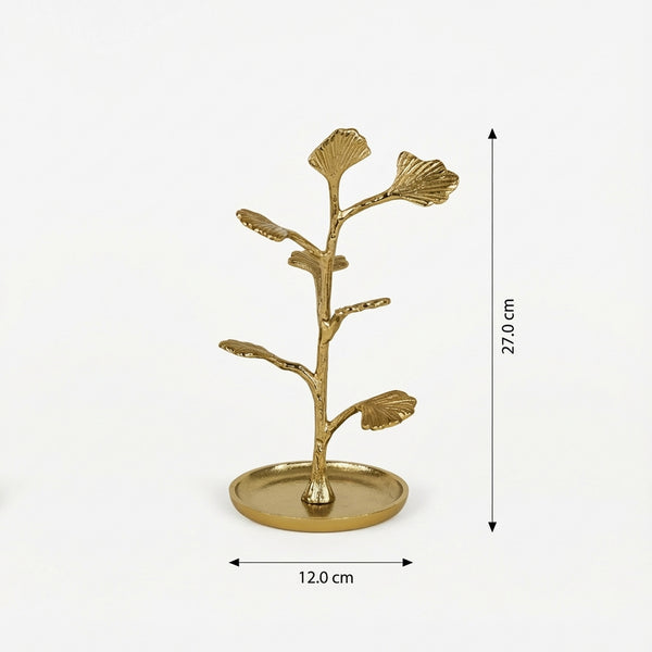Lush Metal Tree Jewellery Organiser - Gold