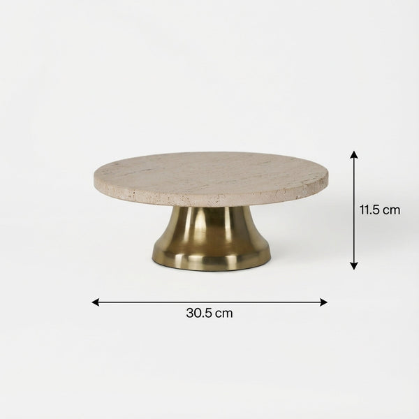 Eira Marble Cake Stand - Gold