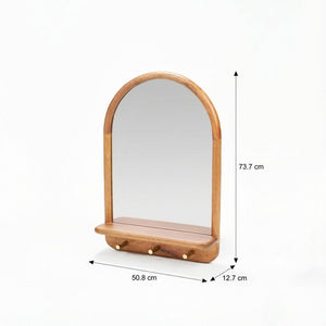 Arc Rectangular Wall Mirror - Natural
