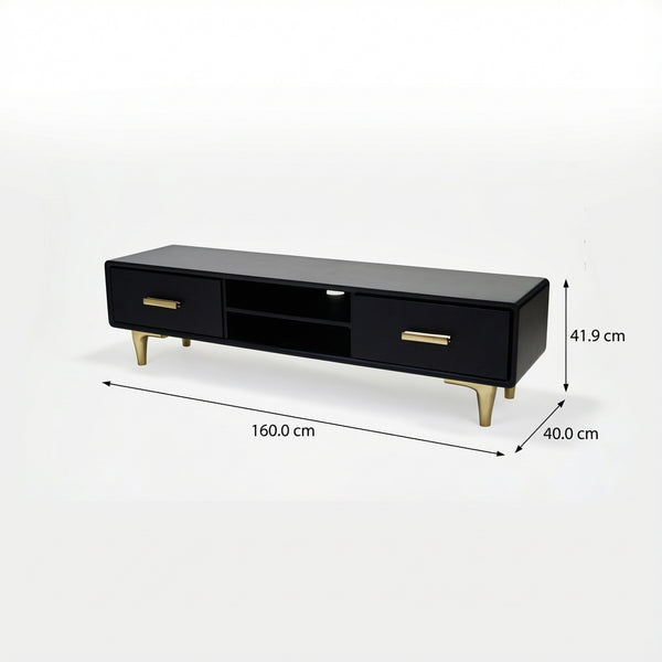 Clover Media Unit - Black & Gold