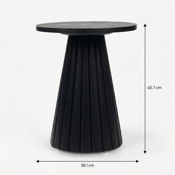 Agnus Coffee And Side Table, Set of 3 - Black