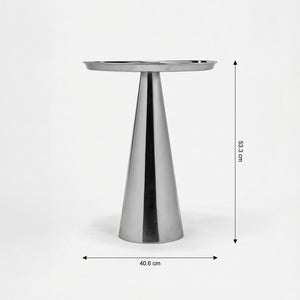 Layla Side Table - Silver