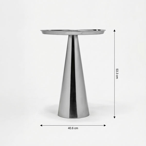 Layla Side Table - Silver
