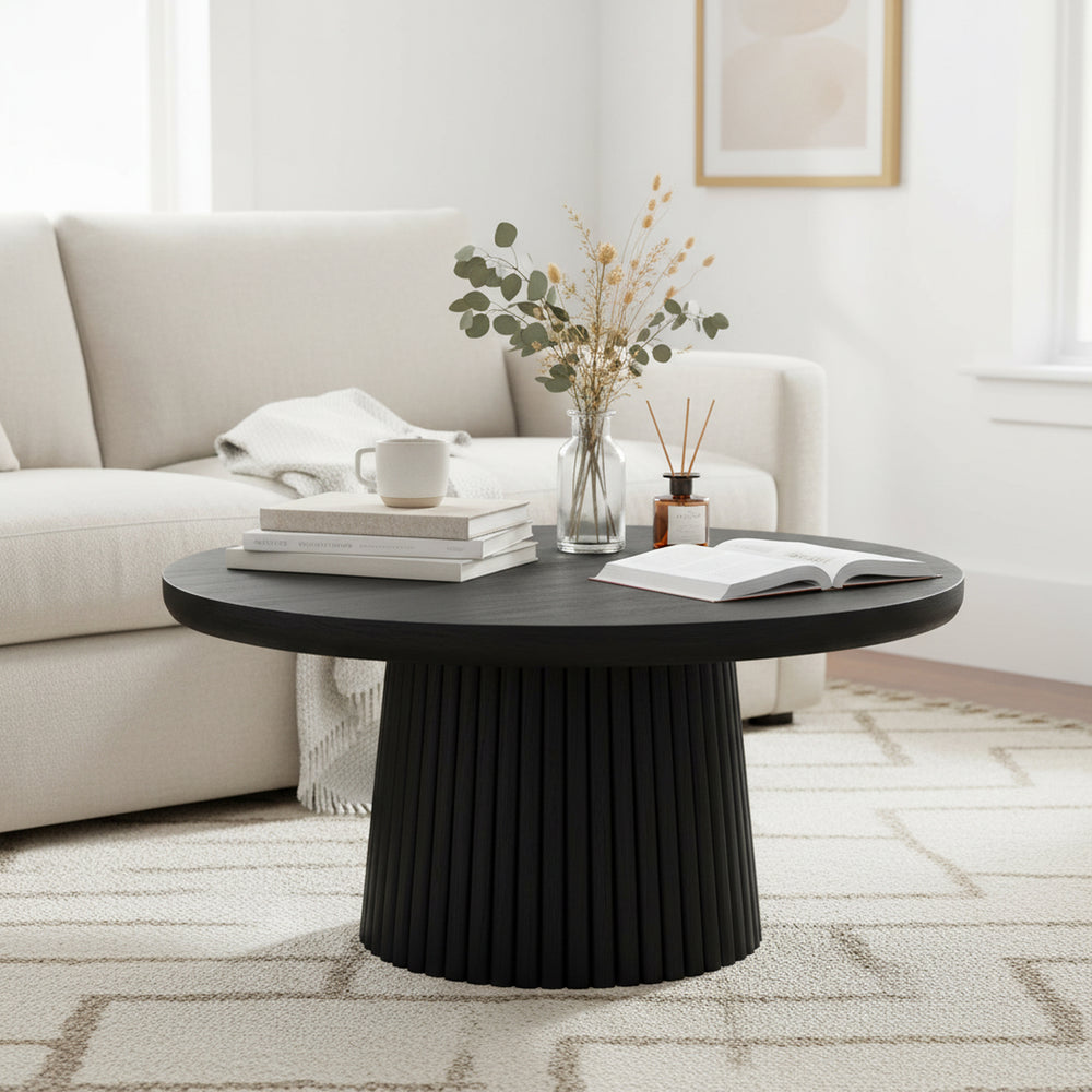 Agnus Coffee Table, Medium - Black