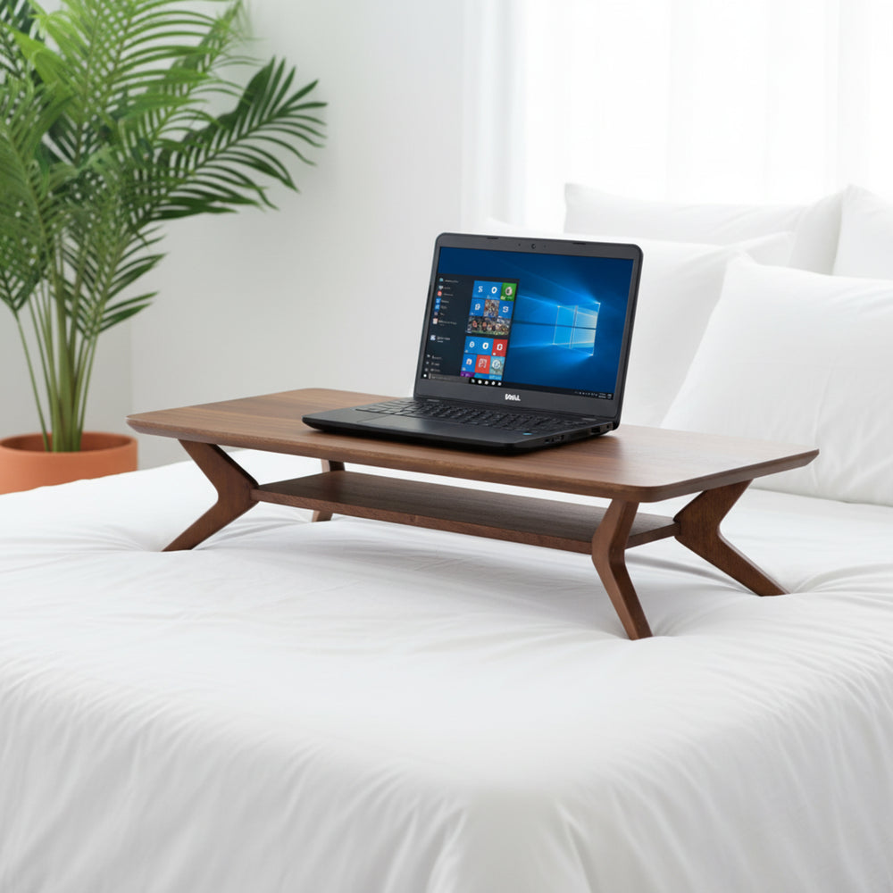 Stride Wooden Laptop Stand - Brown