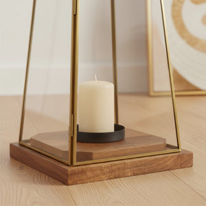 Oma Metal Lantern, Set Of 2 - Gold