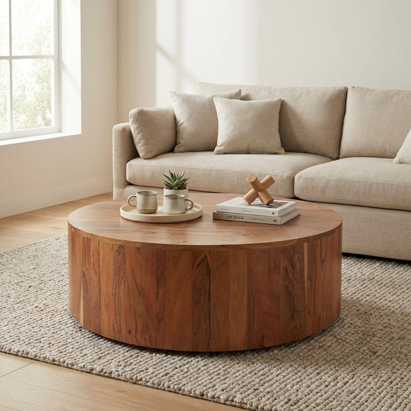 Logan Wooden Coffee Table - Natural