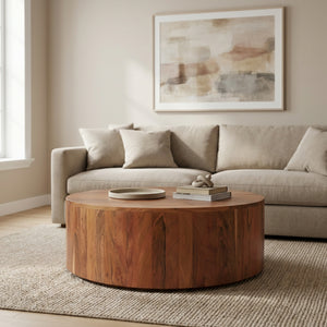 Logan Wooden Coffee Table - Natural
